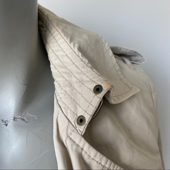 ARITZIA T Babaton tan Trench Coat Jacket Sz XXS Button Closure & Belted - Picture 8 of 14